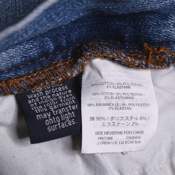 J. Crew vintage straight jeans, slight distressed, Raw hem, Size 29 - Picture 6 of 6